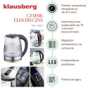 CZAJNIK ELEKTRYCZNY SZKLANY 1,8L KLAUSBERG KB-7887 LED RGB