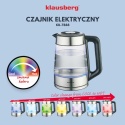 CZAJNIK ELEKTRYCZNY SZKLANY 1,7L KLAUSBERG KB-7888 LED RGB