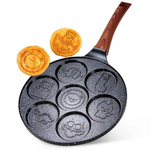 PATELNIA GRANITOWA DO JAJEK I PLACKÓW ZE ZWIERZĄTKAMI BLACK&WOOD 199080