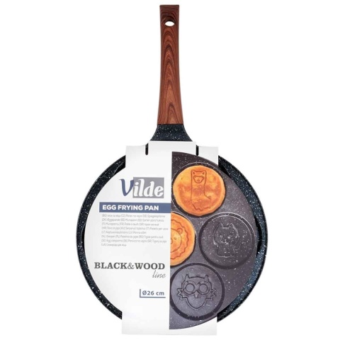 PATELNIA GRANITOWA DO JAJEK I PLACKÓW ZE ZWIERZĄTKAMI BLACK&WOOD 199080