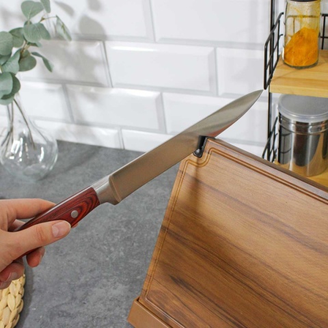 DREWNIANY STOJAK MAGNETYCZNY NA NOŻE Z OSTRZAŁKĄ 3770