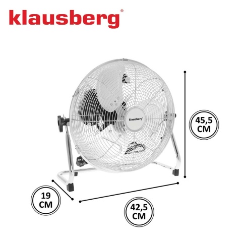 WENTYLATOR WIATRAK CYRKULATOR PODŁOGOWY 60W KLAUSBERG KB-7516