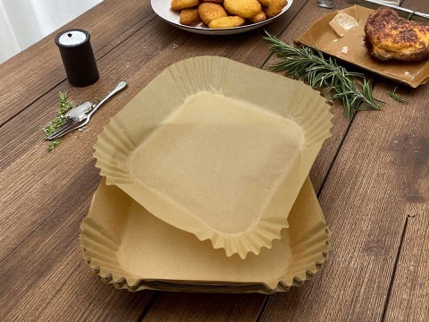 WKŁAD PAPIEROWY DO FRYTOWNICY KWADRATOWY 20x20cm 50szt. ALPENBURG