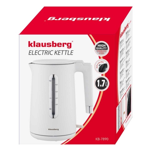 CZAJNIK ELEKTRYCZNY 1,7L KLAUSBERG KB-7890 BIAŁY