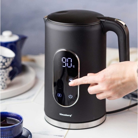 CZAJNIK ELEKTRYCZNY 1,7L KLAUSBERG KB-7891 LCD REULACJA TEMPERATURY