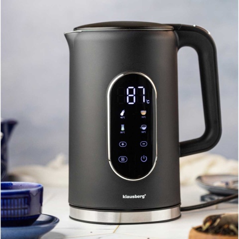 CZAJNIK ELEKTRYCZNY 1,7L KLAUSBERG KB-7891 LCD REULACJA TEMPERATURY