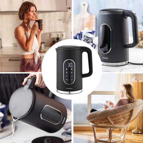 CZAJNIK ELEKTRYCZNY 1,7L KLAUSBERG KB-7891 LCD REULACJA TEMPERATURY