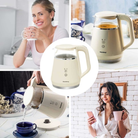 CZAJNIK ELEKTRYCZNY 1L KLAUSBERG KB-7893 LED REULACJA TEMPERATURY