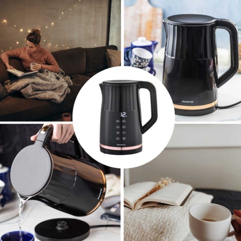 CZAJNIK ELEKTRYCZNY 1,7L KLAUSBERG KB-7895 LED REULACJA TEMPERATURY