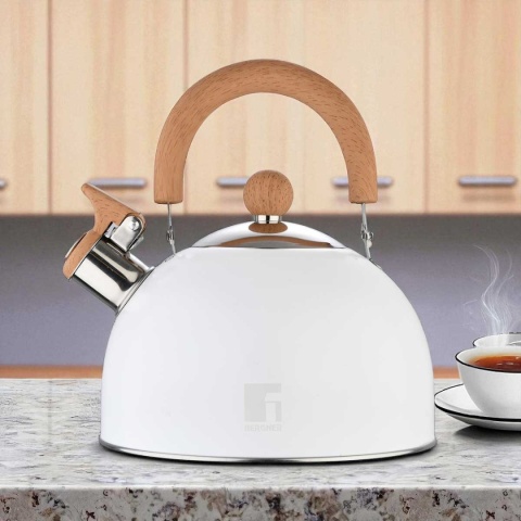 CZAJNIK STALOWY Z GWIZDKIEM 2,7L BERGNER BG-37304 NATURALLY