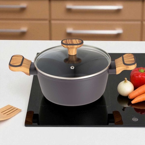 GARNEK MULTICLAD 20cm Z POKRYWĄ BERGNER BG-56036 CHARCOAL