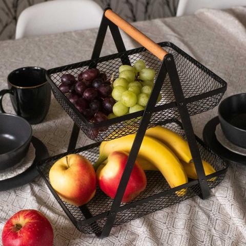 KOSZYK PIĘTROWY NA OWOCE PRZYPRAWY LOFT 3410