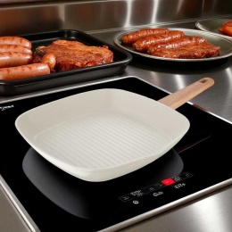 PATELNIA MARMURKOWA GRILLOWA 28cm BERGNER BG-34743 NATURALLY