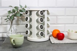 STOJAK OBROTOWY NA PRZYPRAWY 16 POJEMNIKÓW 2861