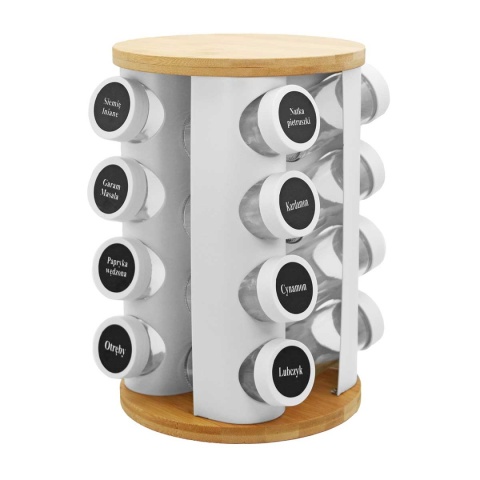 STOJAK OBROTOWY NA PRZYPRAWY 16 POJEMNIKÓW 2863