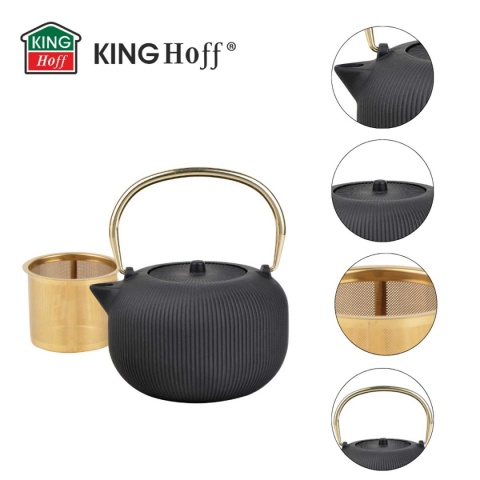 ZAPARZACZ ŻELIWNY IMBRYK 1L Z FILTREM KINGHOFF KH-1931