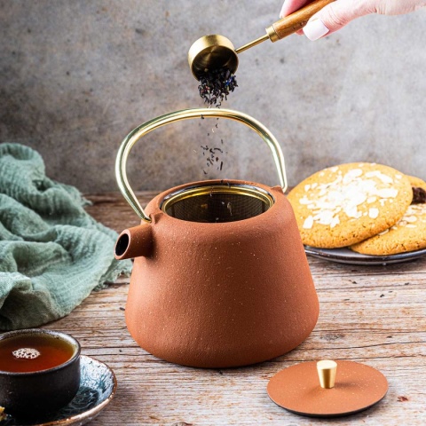 ZAPARZACZ ŻELIWNY IMBRYK 1L Z FILTREM KINGHOFF KH-1933