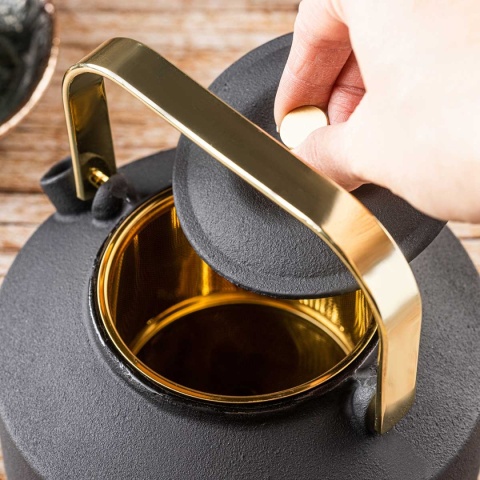 ZAPARZACZ ŻELIWNY IMBRYK 1L Z FILTREM KINGHOFF KH-1933