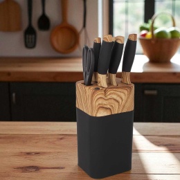 ZESTAW NOŻY KUCHENNYCH W STOJAKU Z OSTRZAŁKĄ 3775
