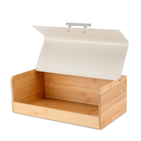 CHLEBAK BAMBUSOWY POJEMNIK NA PIECZYWO E-6075 KREMOWY