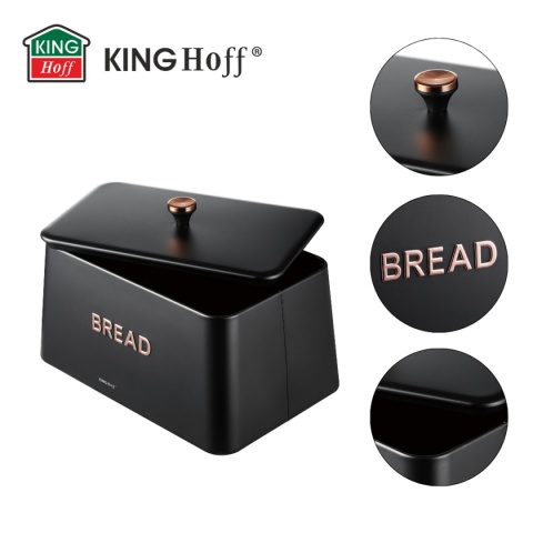 ELEGANCKI CHLEBAK STALOWY KINGHOFF KH-1949 CZARNY