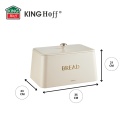 ELEGANCKI CHLEBAK STALOWY KINGHOFF KH-1950 KREMOWY