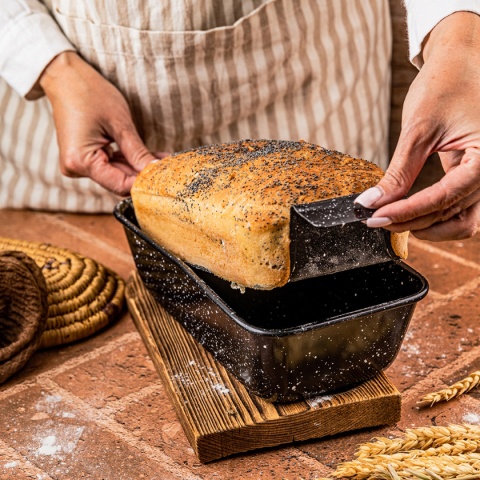 FORMA KEKSÓWKA DO CHLEBA 24 x 13,5cm Z WKŁADKĄ KINGHOFF KH-1953