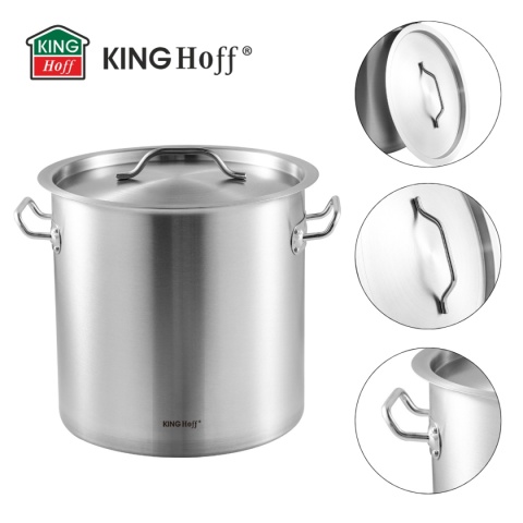 GARNEK GASTRONOMICZNY Z POKRYWĄ STALOWĄ 17L KINGHOFF KH-1961