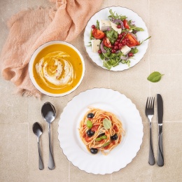 KOMPLET OBIADOWY OPAL MARIGOLD DLA 6 OSÓB 18 ELEM. KINGHOFF KH-1921