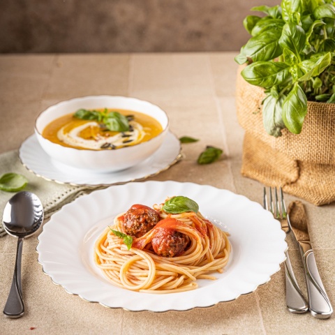 KOMPLET OBIADOWY OPAL MARIGOLD DLA 6 OSÓB 18 ELEM. KINGHOFF KH-1921