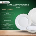 KOMPLET OBIADOWY OPAL MARIGOLD DLA 6 OSÓB 18 ELEM. KINGHOFF KH-1921