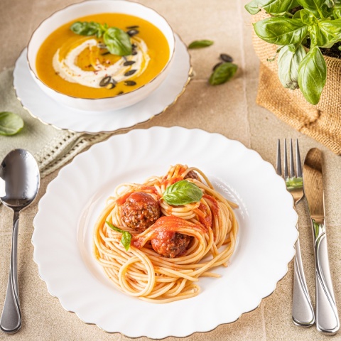 KOMPLET OBIADOWY OPAL MARIGOLD DLA 6 OSÓB 18 ELEM. KINGHOFF KH-1921