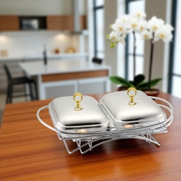 PODGRZEWACZ ŻAROODPORNY STOŁOWY 2x1,5L KLAUSBERG KB-7922