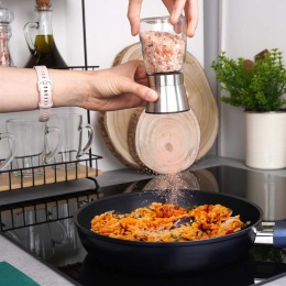 ZESTAW RĘCZNYCH MŁYNKÓW DO PIEPRZU I SOLI SZKLANYCH 259608