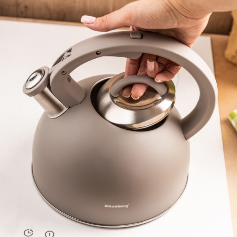 CZAJNIK STALOWY Z GWIZDKIEM 2,5L KLAUSBERG KB-7912