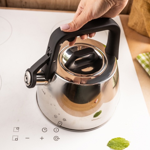 CZAJNIK STALOWY Z GWIZDKIEM 2,5L KLAUSBERG KB-7914