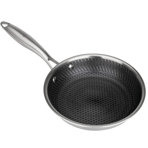 PATELNIA STALOWA 20cm Z POWŁOKĄ PLASTER MIODU E-7545