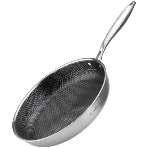 PATELNIA STALOWA 30cm Z POWŁOKĄ PLASTER MIODU E-7550