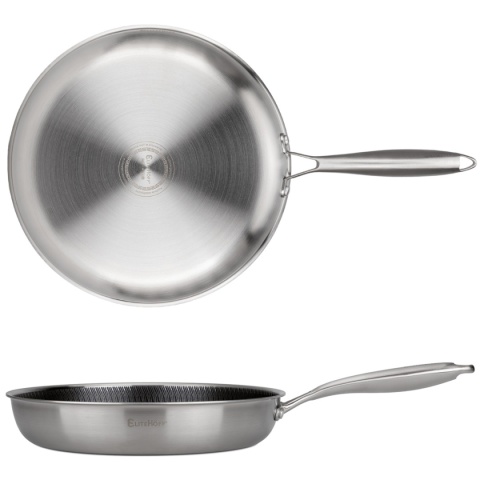 PATELNIA STALOWA 30cm Z POWŁOKĄ PLASTER MIODU E-7550