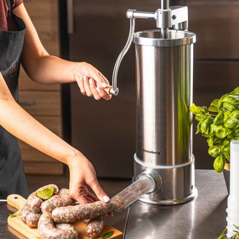 RĘCZNA NADZIEWARKA DO KIEŁBASY 5kg KLAUSBERG KB-7927 PIONOWA