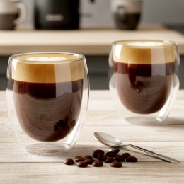 SZKLANKI TERMICZNE 2szt. 320ml Z PODWÓJNĄ SCIANKĄ DO KAWY HERBATY 139821