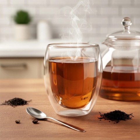 SZKLANKI TERMICZNE 2szt. 320ml Z PODWÓJNĄ SCIANKĄ DO KAWY HERBATY 139821