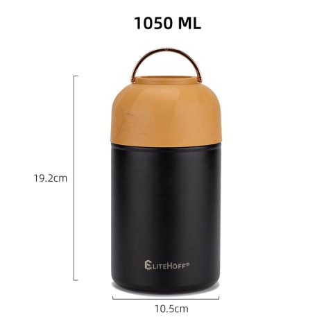 TERMOS OBIADOWY 1050ml Z MISKĄ I SKŁADANĄ ŁYŻKĄ E-8247