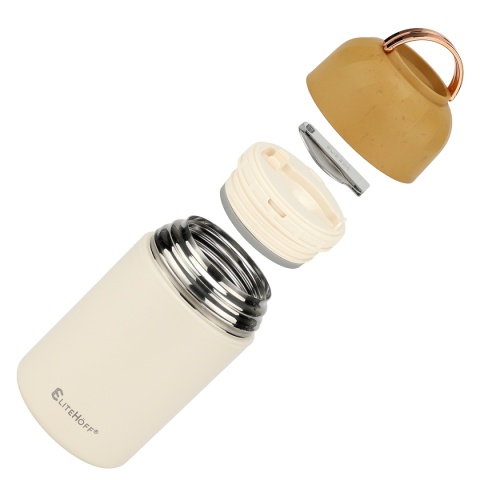 TERMOS OBIADOWY 1050ml Z MISKĄ I SKŁADANĄ ŁYŻKĄ E-8248