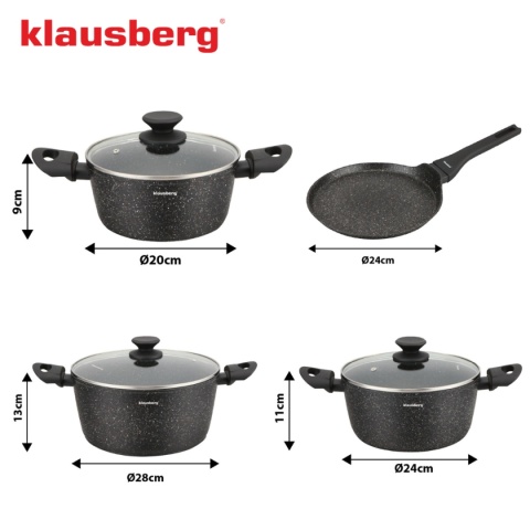 ZESTAW 7 ELEM. GARNKÓW MARMURKOWYCH KLAUSBERG KB-7962