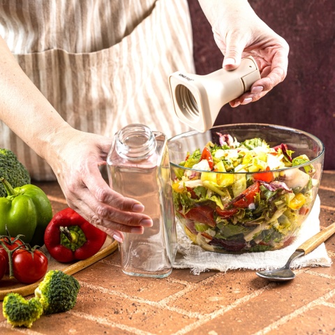 SZKLANA BUTELKA 500ml Z NALEWAKIEM DO OCTU I OLIWY KINGHOFF KH-2004