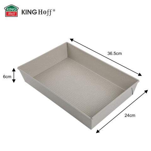 FORMA BLACHA PROSTOKĄTNA DO CIASTA 36,5x24cm KINGHOFF KH-1975
