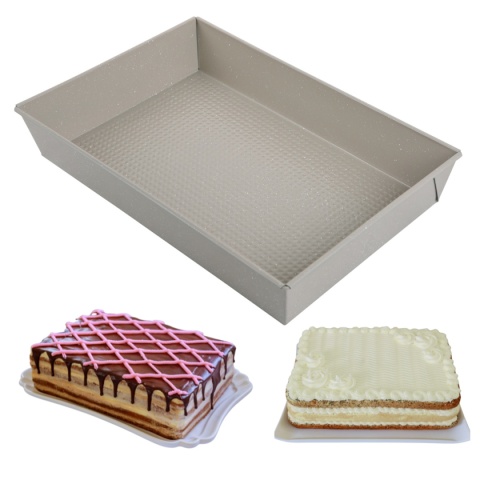 FORMA BLACHA PROSTOKĄTNA DO CIASTA 36,5x24cm KINGHOFF KH-1975