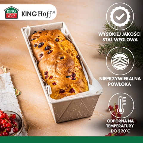 FORMA KEKSÓWKA DO CHLEBA PASZTETU 31x11,8cm KINGHOFF KH-1972