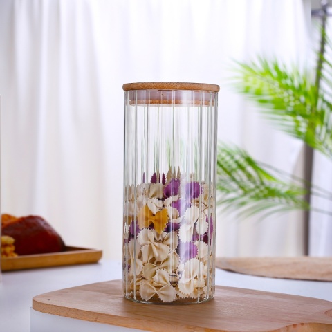 SZKLANY POJEMNIK KUCHENNY NA PRODUKTY SYPKIE 1L LA BANDE